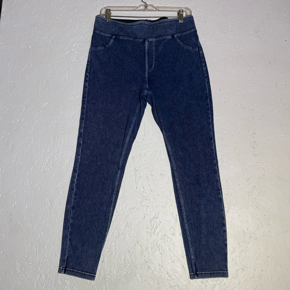 HALARA Dark Blue Pull-On Denim Leggings